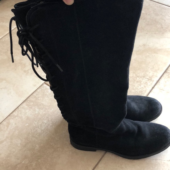 ☔️👢SOFFT SHARNELL WATERPROOF TALL BLACK SUEDE BOOTS | Size 8.5M - Picture 3 of 9